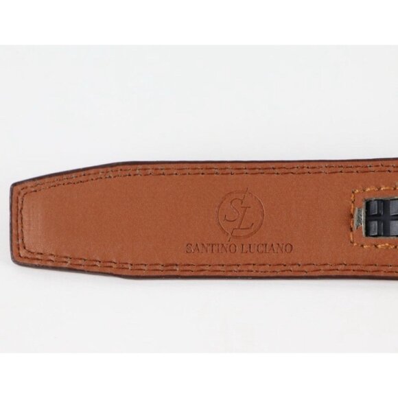 santino luciano Men’s brown belt Leather - Picture 5 of 7